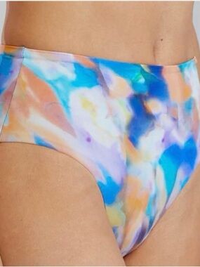 TYR Women's Arielle High Waisted Bikini Bottom Tempura print